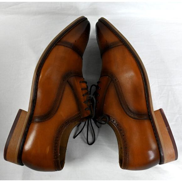La Milano Lorenzo Men\'s 12 EEE Tan Leather Dress Shoes A11873 main image 7